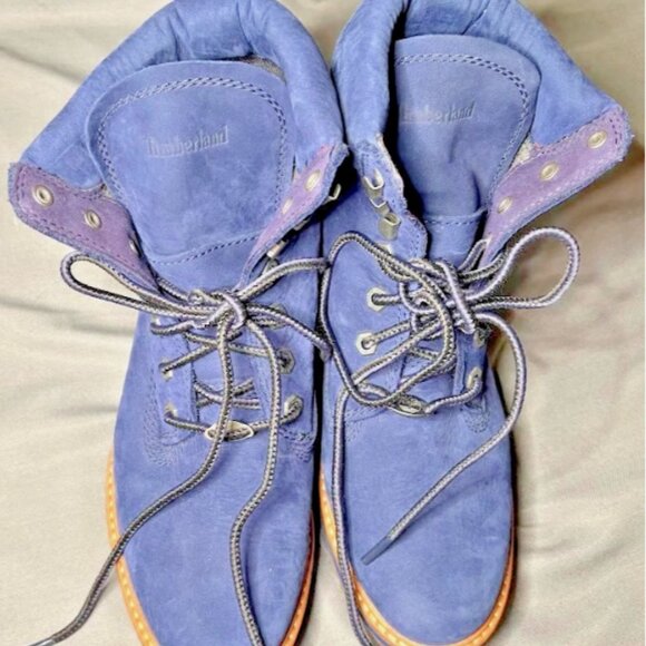Timberland Courmayeur Valley Waterproof Nubuck Ankle Boots in Navy Size 7.5 EUC - Picture 1 of 9